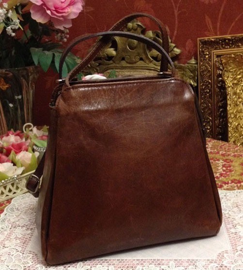 Leren tas bruin 1dames