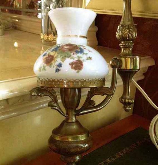 Muurlamp antiek koper 1