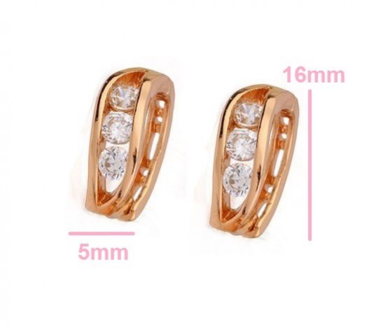 Od2027  rose 3   oorbel