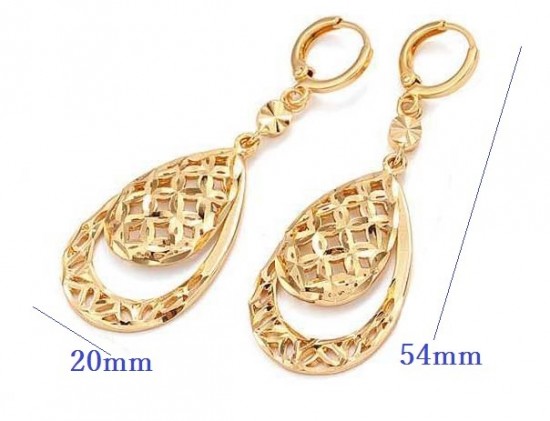 Od2041 oorhangers goud