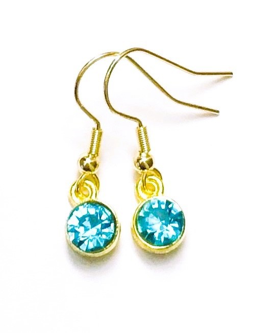 Oh 14k104  goud blauw 2
