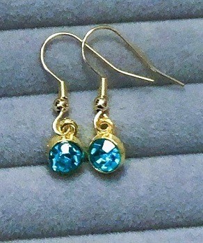 Oh 14k104  goud blauw 6