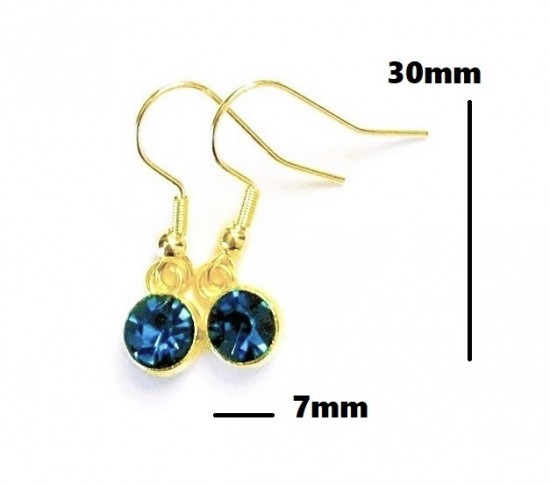Oh 14k107 goud blauw 2