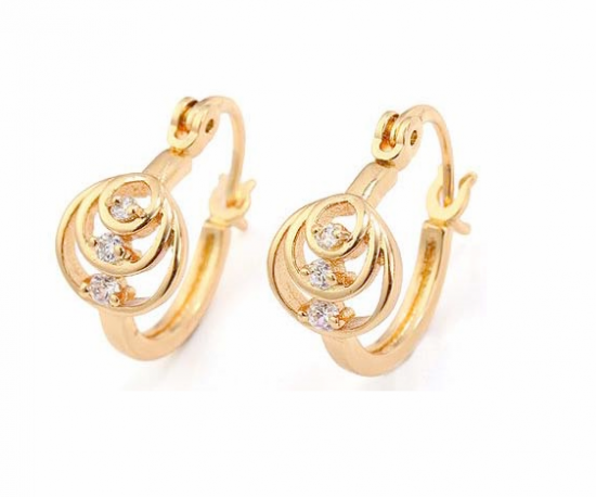 Oorbellen 18k goudverguld met zirkonia  id od2022 1
