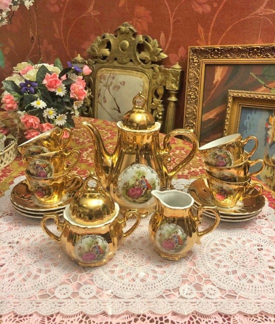 Sc1035 servies compleet goud 6