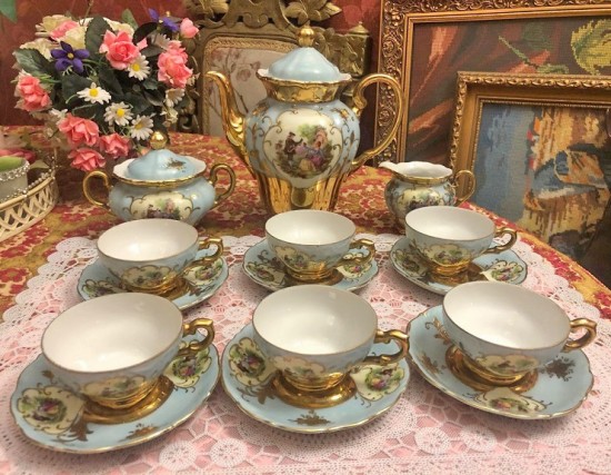 Sc1036 servies set  groen 2