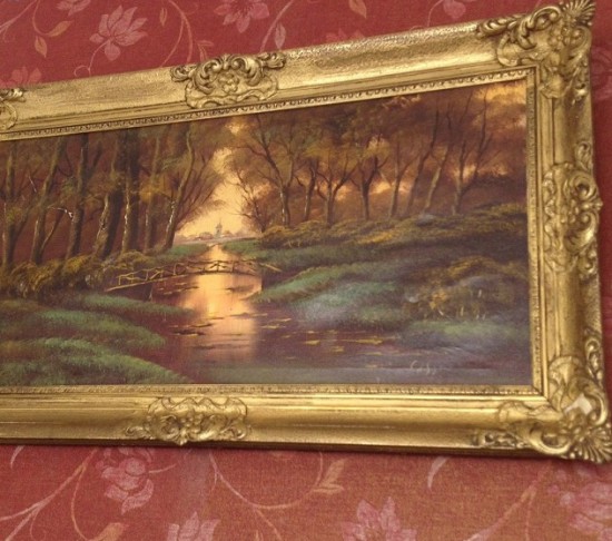 Schilderij landschap 1   kopie