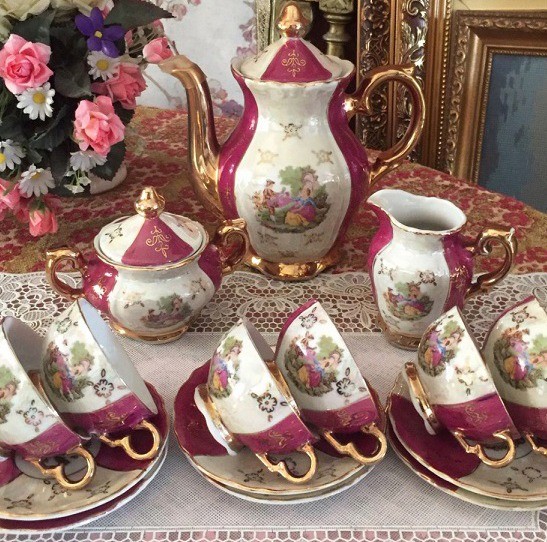 Servies compleet rood sc1028 21    wit1