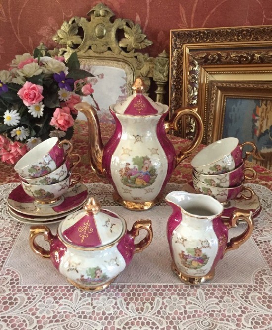 Servies compleet rood sc1028 25    wit