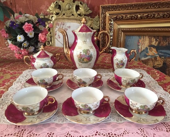 Servies compleet rood sc1028 27    wit 0