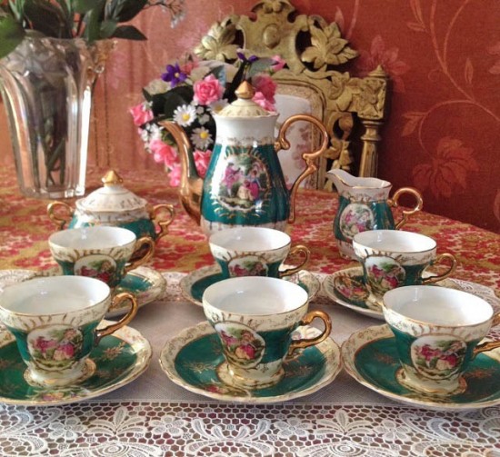 Servies groen compleet 1