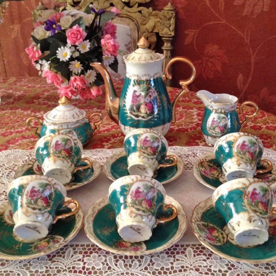 Servies groen compleet 3