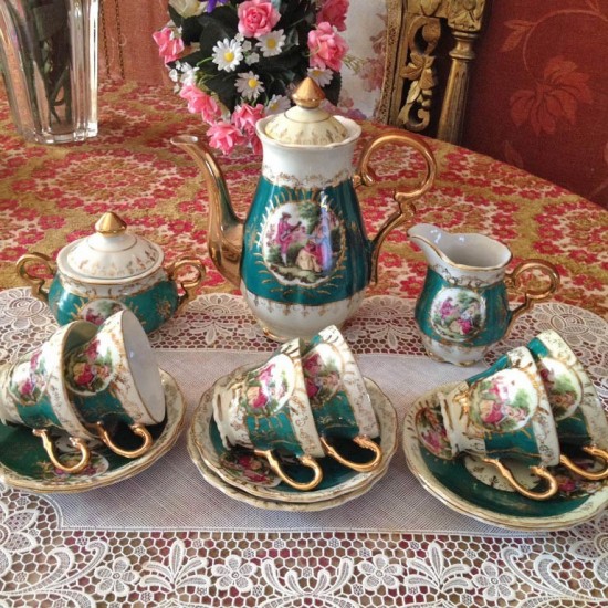 Servies groen compleet 4 0