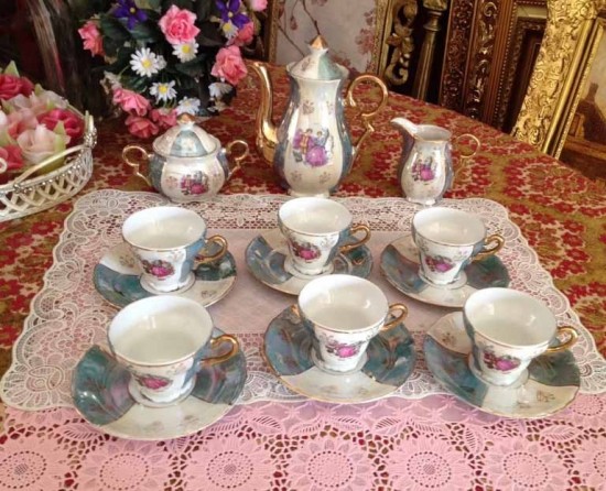 Servies groene set  2