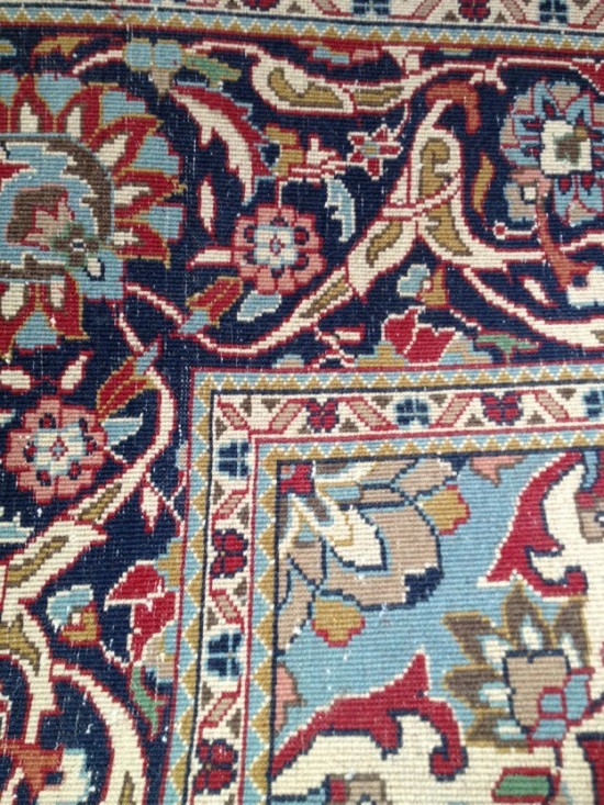 Tabriz tapijt vintage rood  12