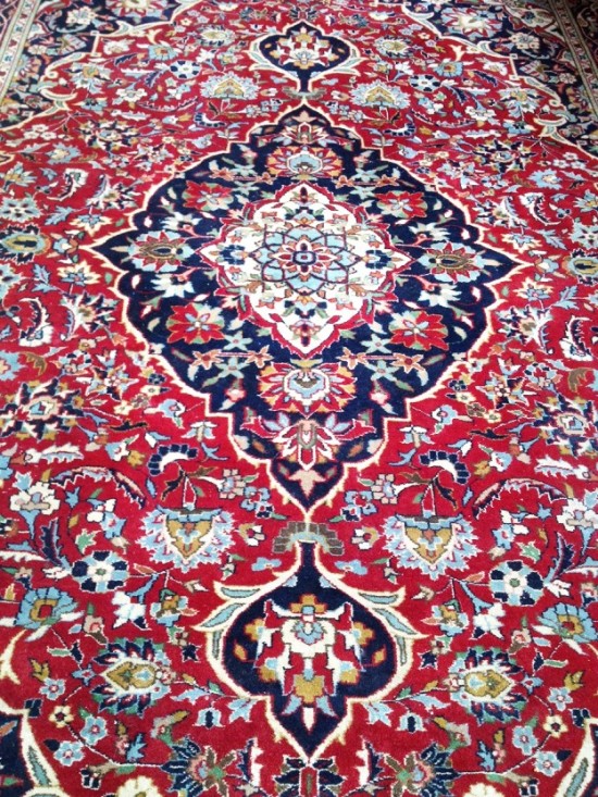 Tabriz tapijt vintage rood  15