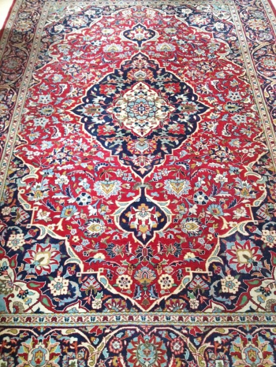 Tabriz tapijt vintage rood  8