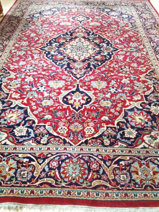Tabriz tapijt vintage rood  9