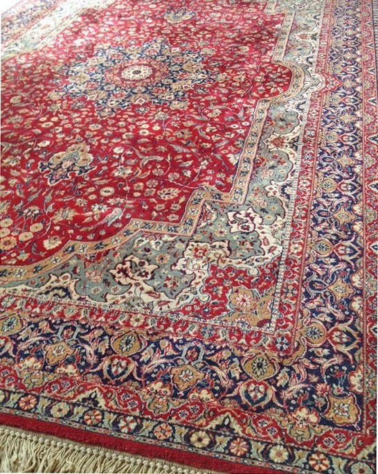 Tabriz wol perzisch tapijtvloerleed roodmintgroen 3 bij 2 m 6