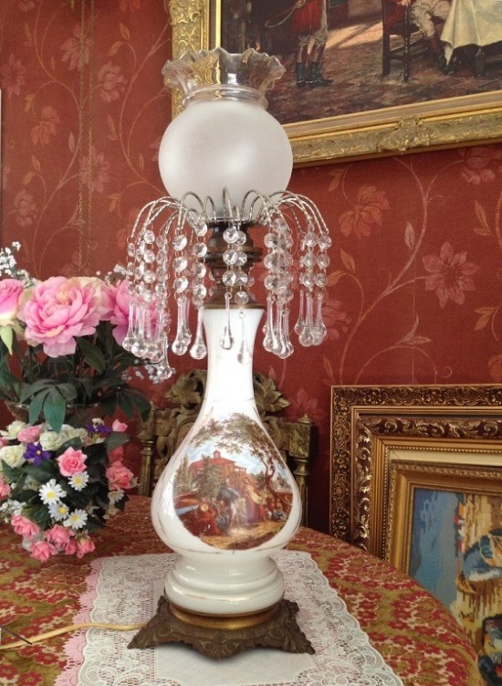 Tafellamp antiek 2 0