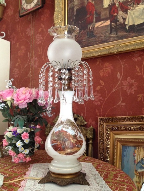 Tafellamp antiek 3 0