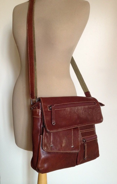 Tas leer damesschoudertas 4