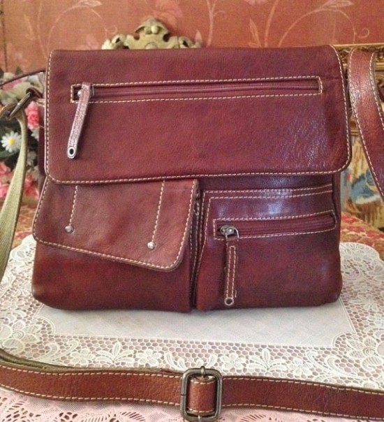 Tas leer damesschoudertas 5
