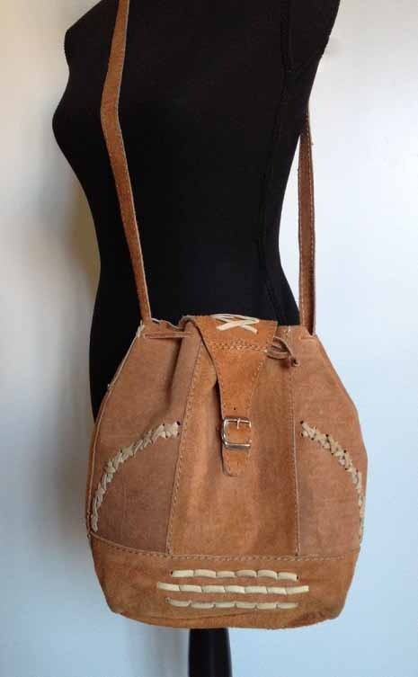 Td1019   leren tas bruin dames 1