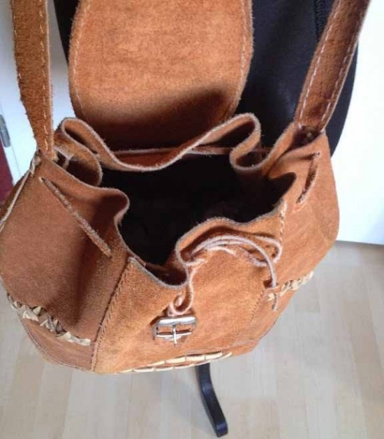 Td1019   leren tas bruin dames 7