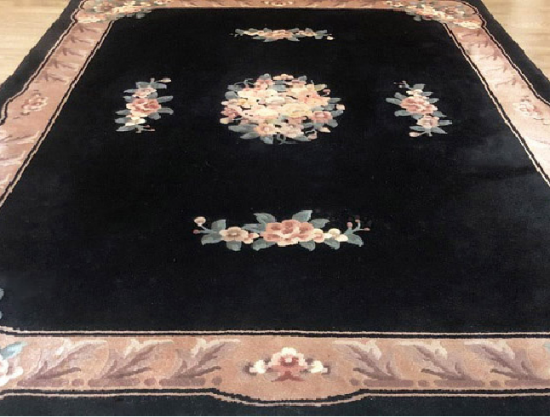 Tt10182  chinees tapijt  zwart
