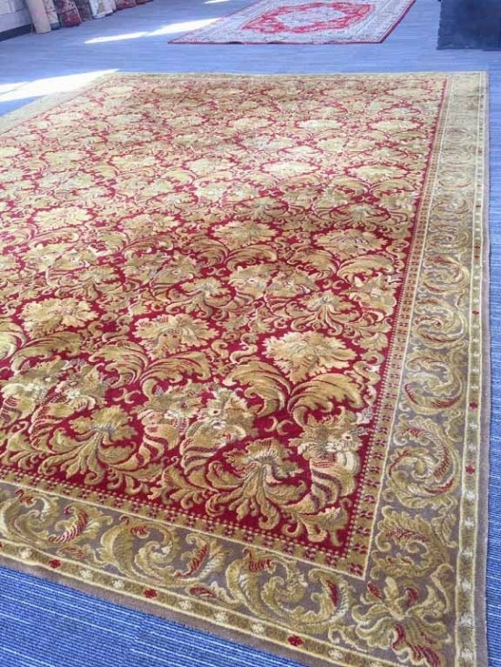 Tt1073 barok vloerkleed goudrood 7