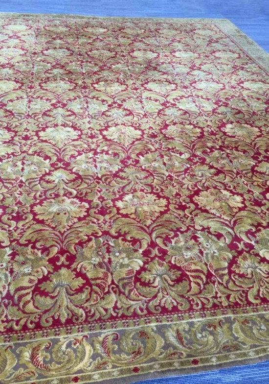 Tt1073 barok vloerkleed goudrood 9