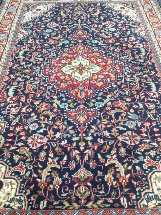 Tt1085 perzisch tapijt vloerkleed tabriz blauw rood 12