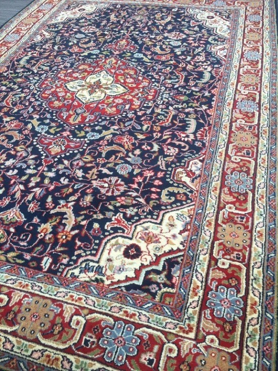 Tt1085 perzisch tapijt vloerkleed tabriz blauw rood 5