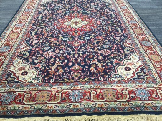 Tt1085 perzisch tapijt vloerkleed tabriz blauw rood 6