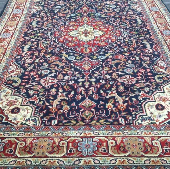 Tt1085 perzisch tapijt vloerkleed tabriz blauw rood 7  2