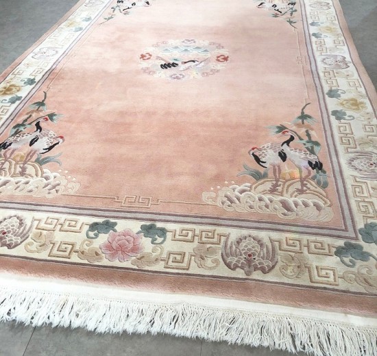 Tt11366 7   chinees tapijt   oud roze