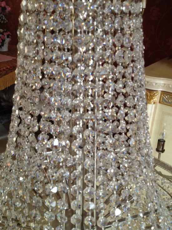 Vk3036 kristallen kroonluchter zilver 15