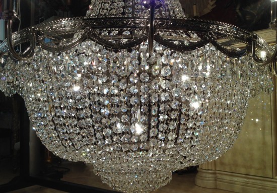 Vk3036 kristallen kroonluchter zilver 3