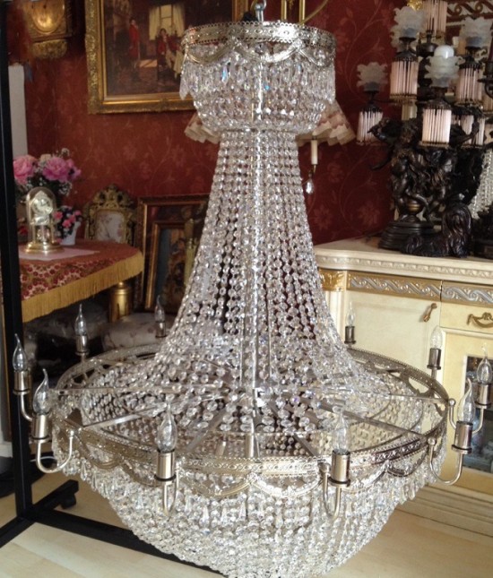 Vk3036 kristallen kroonluchter zilver 4