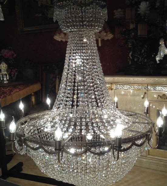 Vk3036 kristallen kroonluchter zilver 8