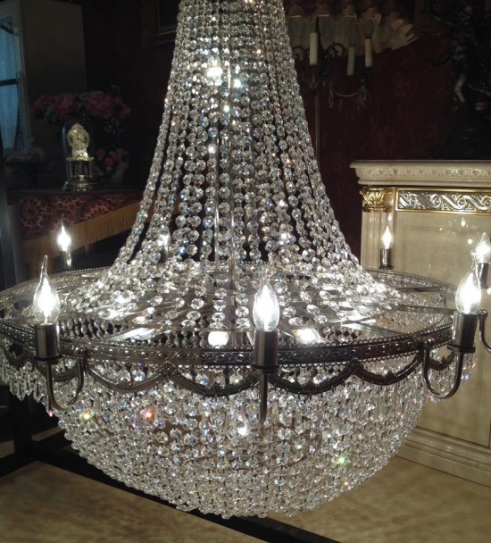 Vk3036 kristallen kroonluchter zilver 9