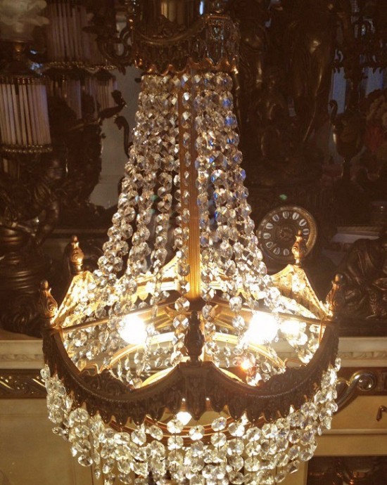 Vk3037 antieke kroonluchter kristal 2