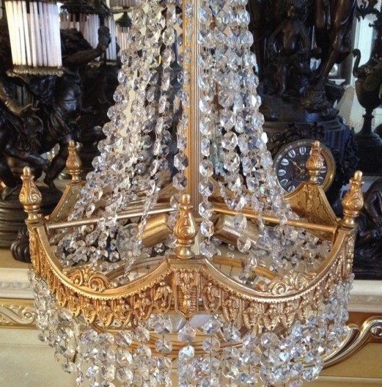 Vk3037 antieke kroonluchter kristal 6