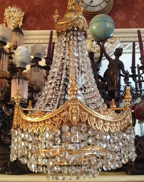 Vk3037 antieke kroonluchter kristal 8