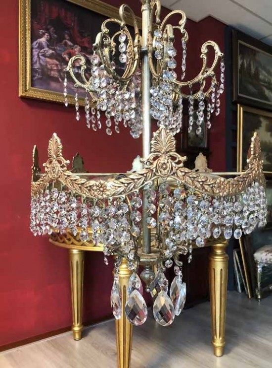 Vk3079 2kroonluchter kristal