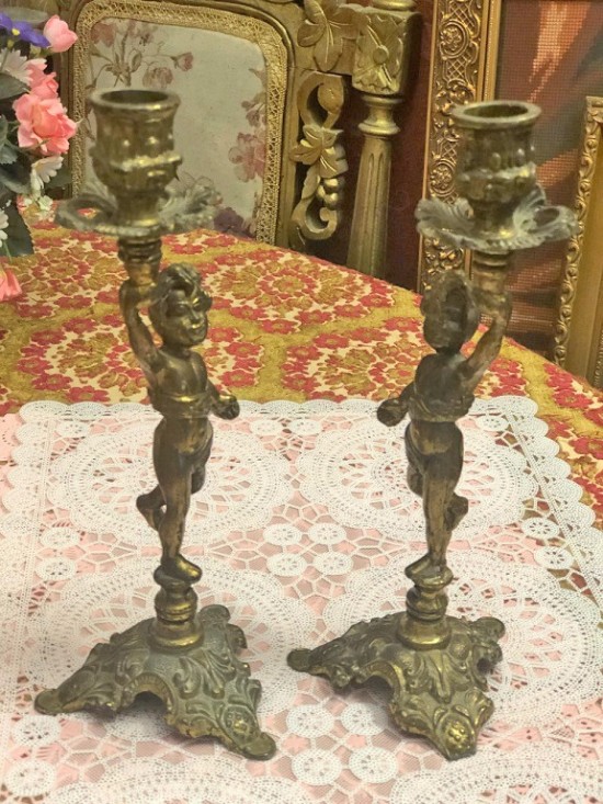 Vl k8019 koperen kandelaars 4