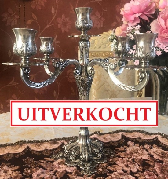 Vl k8044 5  kandelaar zilver