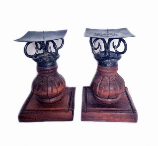 Vl k8064 1  kandelaar hout