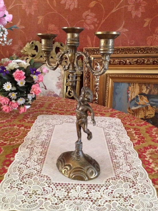 Vl k809 koperen kandelaar  1